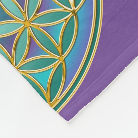 LEVENSSTROOM - Geometrie design 1 Fleece Deken (Hoek)