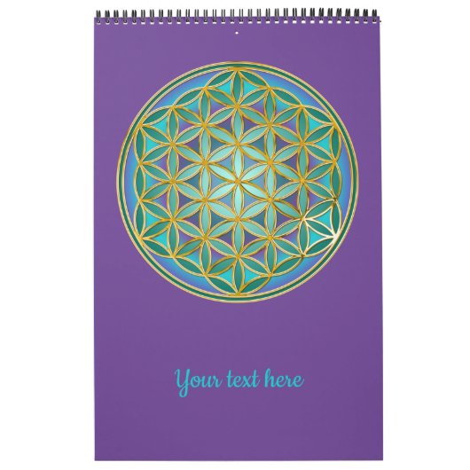LEVENSSTROOM - Geometrie design 1 Kalender (Hoes)
