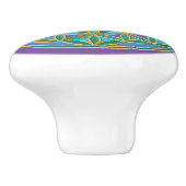 LEVENSSTROOM - Geometrie design 1 Keramische Knop (Zijkant)