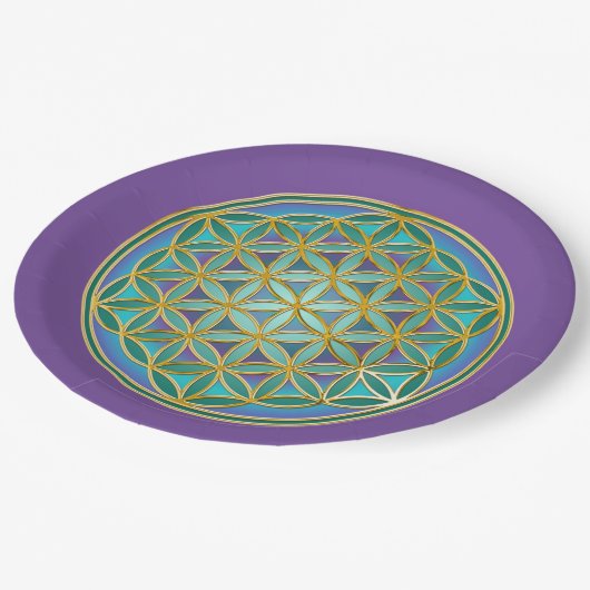 LEVENSSTROOM - Geometrie design 1 Papieren Bordje (Gekanteld)