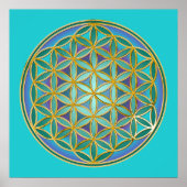 LEVENSSTROOM - Geometrie design 1 Poster (Voorkant)