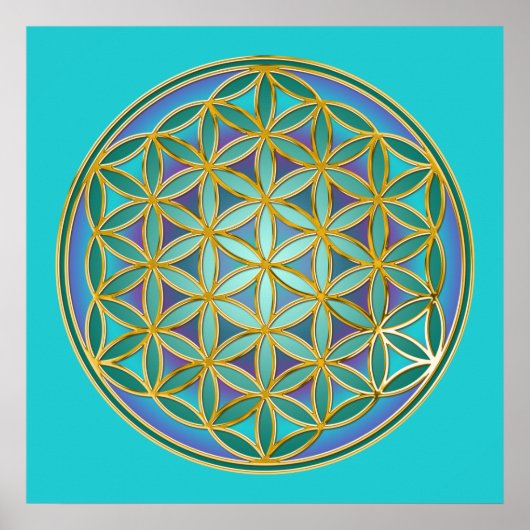 LEVENSSTROOM - Geometrie design 1 Poster (Voorkant)