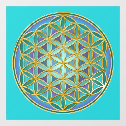 LEVENSSTROOM - Geometrie design 1 Raamsticker (Vel)