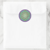 LEVENSSTROOM - Geometrie design 1 Ronde Sticker (Tas)