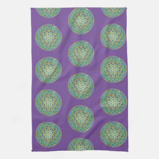 LEVENSSTROOM - Geometrie design 1 Theedoek (Verticaal)