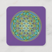 LEVENSSTROOM - Geometrie design 1 Vierkante Visitekaartje (Voorkant)