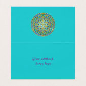 LEVENSSTROOM - Geometrie design 1 Visitekaartje (Binnenkant ongevouwen)