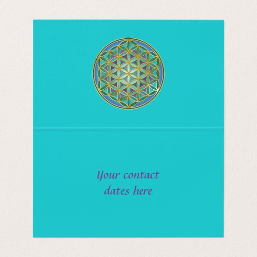 LEVENSSTROOM - Geometrie design 1 Visitekaartje (Binnenkant ongevouwen)