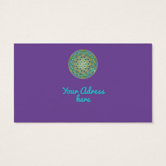 LEVENSSTROOM - Geometrie design 1 Visitekaartje (Achterkant)