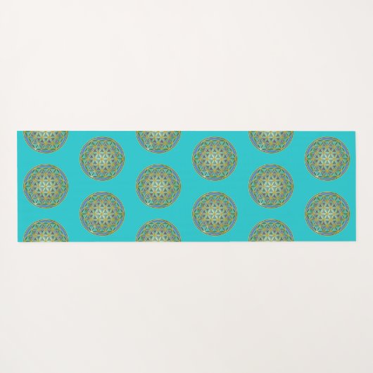 LEVENSSTROOM - Geometrie design 1 Yogamat (Achterkant (horizontaal))