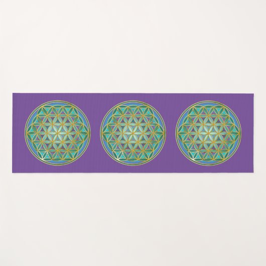 LEVENSSTROOM - Geometrie design 1 Yogamat (Voorkant (horizontaal))