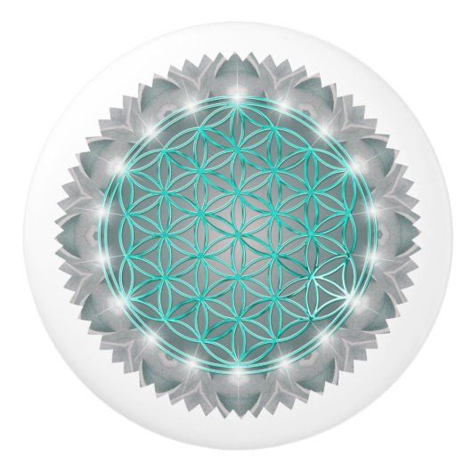 LEVENSSTROOM - Geometrie Licht 2 Keramische Knop (Voorkant)