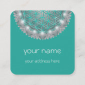 LEVENSSTROOM - Geometrie Licht 2 Vierkante Visitekaartje (Achterkant)