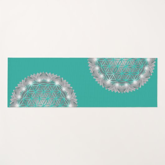 LEVENSSTROOM - Geometrie Licht 2 Yogamat (Voorkant (horizontaal))