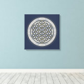 LEVENSSTROOM - Geometriesymbool Art 1 Canvas Afdruk (Insitu (Houten vloer))