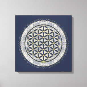 LEVENSSTROOM - Geometriesymbool Art 1 Canvas Afdruk