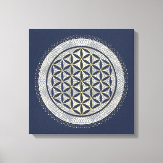 LEVENSSTROOM - Geometriesymbool Art 1 Canvas Afdruk (Voorkant)