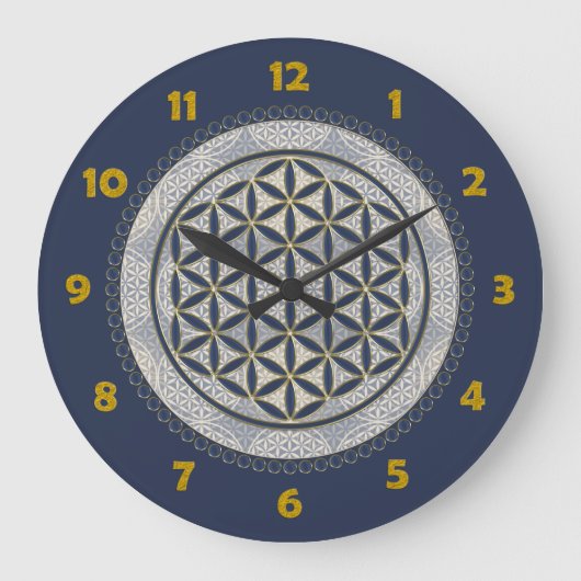 LEVENSSTROOM - Geometriesymbool Art 1 Grote Klok (Voorkant)