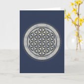 LEVENSSTROOM - Geometriesymbool Art 1 Kaart (Gele Bloem)