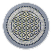 LEVENSSTROOM - Geometriesymbool Art 1 Keramische Knop (Voorkant)