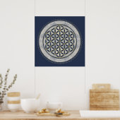 LEVENSSTROOM - Geometriesymbool Art 1 Poster (Keuken)