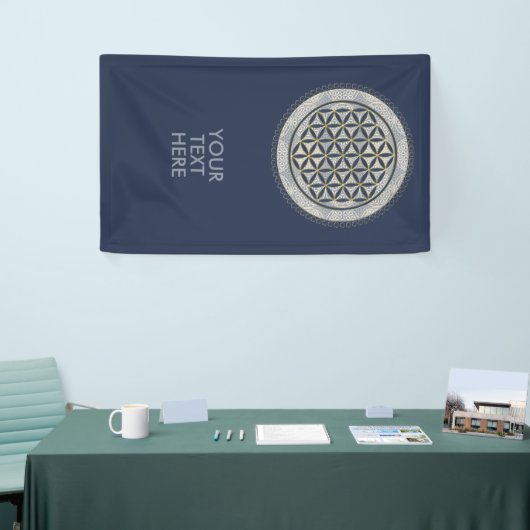 LEVENSSTROOM - Geometriesymbool Art 1 Spandoek (Beurs)