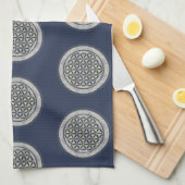 LEVENSSTROOM - Geometriesymbool Art 1 Theedoek (Quarter Fold)