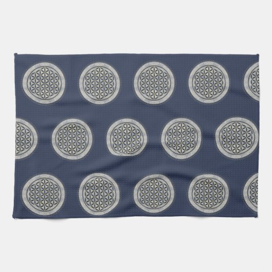 LEVENSSTROOM - Geometriesymbool Art 1 Theedoek (Horizontaal)