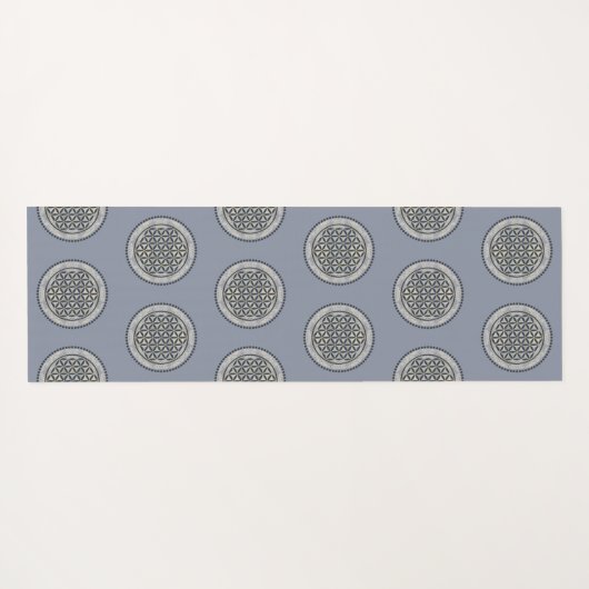 LEVENSSTROOM - Geometriesymbool Art 1 Yogamat (Achterkant (horizontaal))