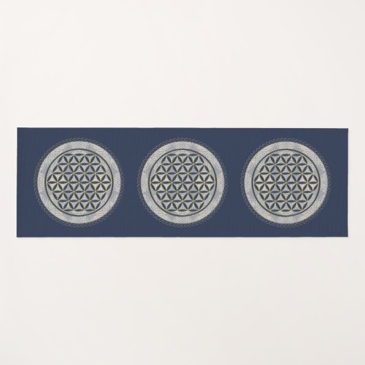 LEVENSSTROOM - Geometriesymbool Art 1 Yogamat (Voorkant (horizontaal))