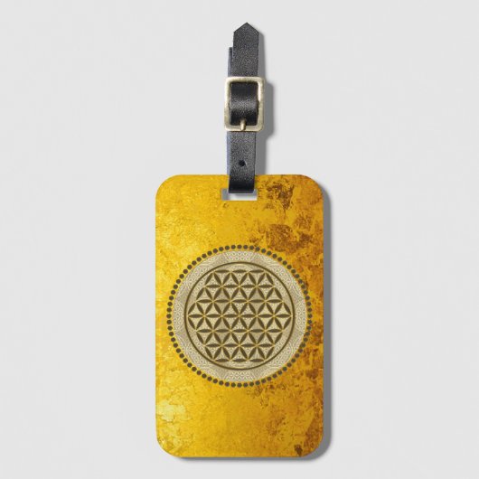 LEVENSSTROOM - Geometriesymbool Art 2 Bagagelabel (Voorkant (verticaal))