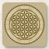 LEVENSSTROOM - Geometriesymbool Art 2 Bier Onderzetter (Voorkant)