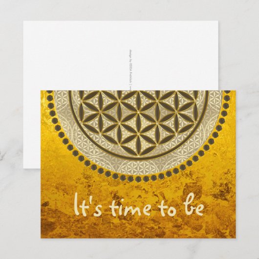 LEVENSSTROOM - Geometriesymbool Art 2 Briefkaart (Voorkant / Achterkant)