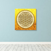 LEVENSSTROOM - Geometriesymbool Art 2 Canvas Afdruk (Insitu (Houten vloer))