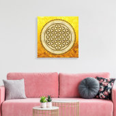 LEVENSSTROOM - Geometriesymbool Art 2 Canvas Afdruk (Insitu (Woonkamer))