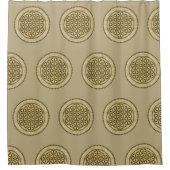 LEVENSSTROOM - Geometriesymbool Art 2 Douchegordijn (Voorkant)