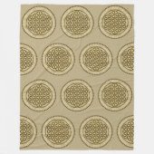 LEVENSSTROOM - Geometriesymbool Art 2 Fleece Deken (Voorkant)