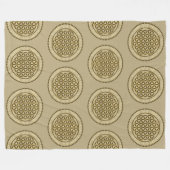 LEVENSSTROOM - Geometriesymbool Art 2 Fleece Deken (Voorkant (Horizontaal))