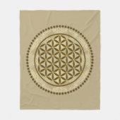 LEVENSSTROOM - Geometriesymbool Art 2 Fleece Deken (Voorkant)