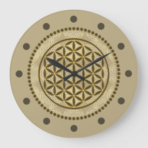 LEVENSSTROOM - Geometriesymbool Art 2 Grote Klok