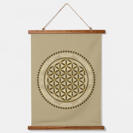 LEVENSSTROOM - Geometriesymbool Art 2 Hangend Wandkleed (Voorkant)