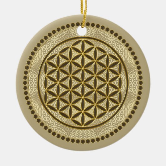 LEVENSSTROOM - Geometriesymbool Art 2 Keramisch Ornament (Voorkant)