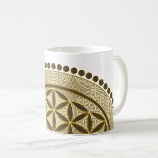 LEVENSSTROOM - Geometriesymbool Art 2 Koffiemok (Voorkant rechts)