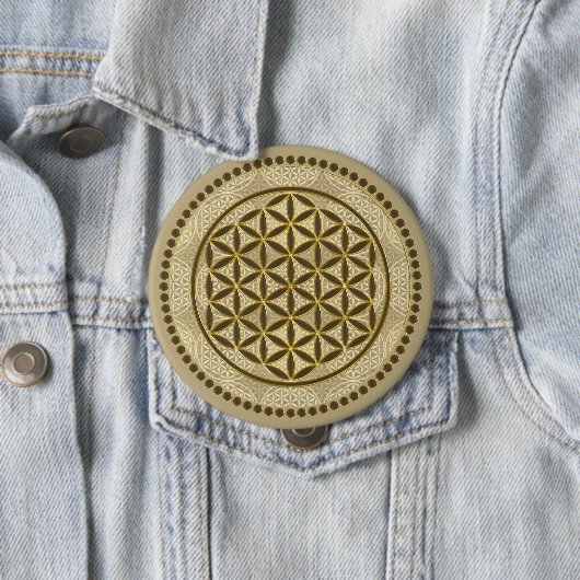 LEVENSSTROOM - Geometriesymbool Art 2 Ronde Button 4,0 Cm (In situ)