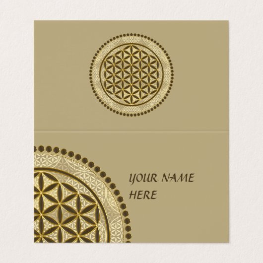 LEVENSSTROOM - Geometriesymbool Art 2 Visitekaartje (Buitenkant ongevouwen)