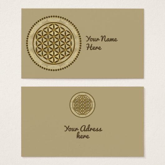 LEVENSSTROOM - Geometriesymbool Art 2 Visitekaartje (Voorkant /achterkant)