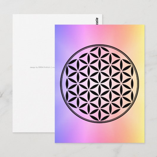 LEVENSSTROOM - Gesacreerd symbool voor meetkunde v Briefkaart (Voorkant / Achterkant)