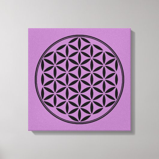 LEVENSSTROOM - Gesacreerd symbool voor meetkunde v Canvas Afdruk (Voorkant)