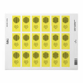 LEVENSSTROOM - Gesacreerd symbool voor meetkunde v Etiket (Full Sheet)