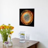 LEVENSSTROOM - Gesacreerd symbool voor meetkunde v Folie Afdrukken (Laag (Keuken))